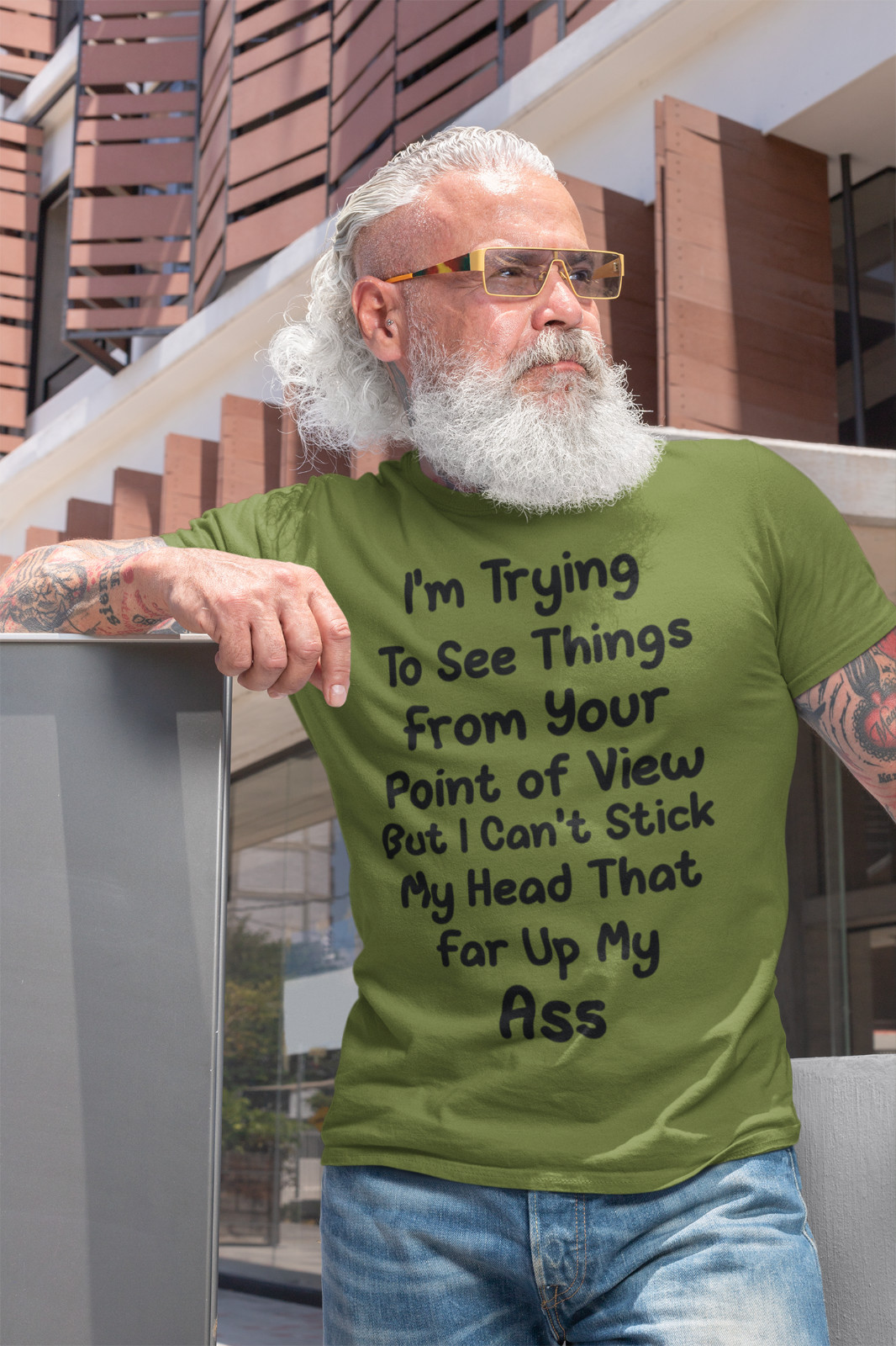 Funny Sarcastic T-shirt Trying To See Thing From Your Point Of View Rude Humor gallery
