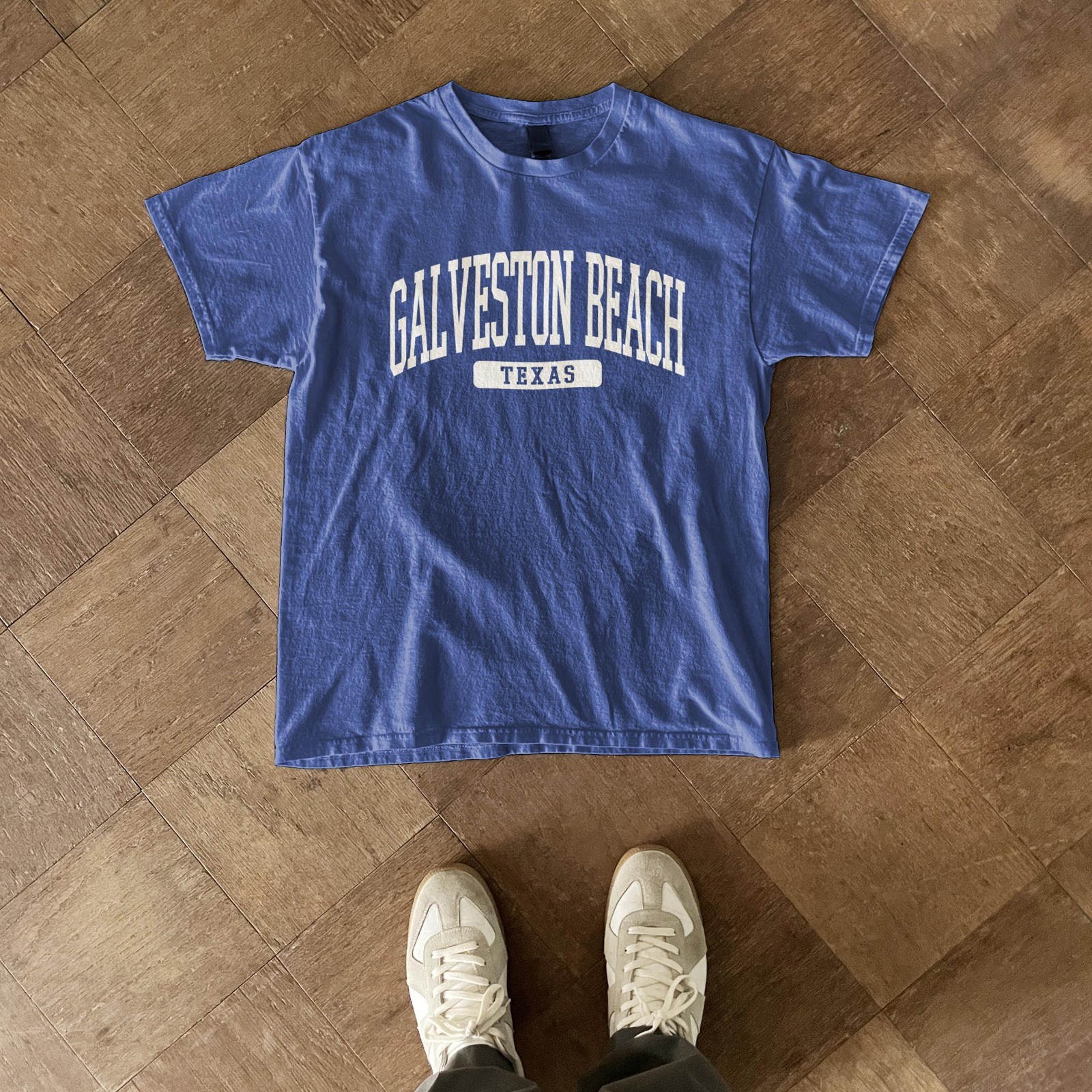 Galveston Beach Texas Souvenir Beach, Vintage, Minimalist T-Shirt gallery