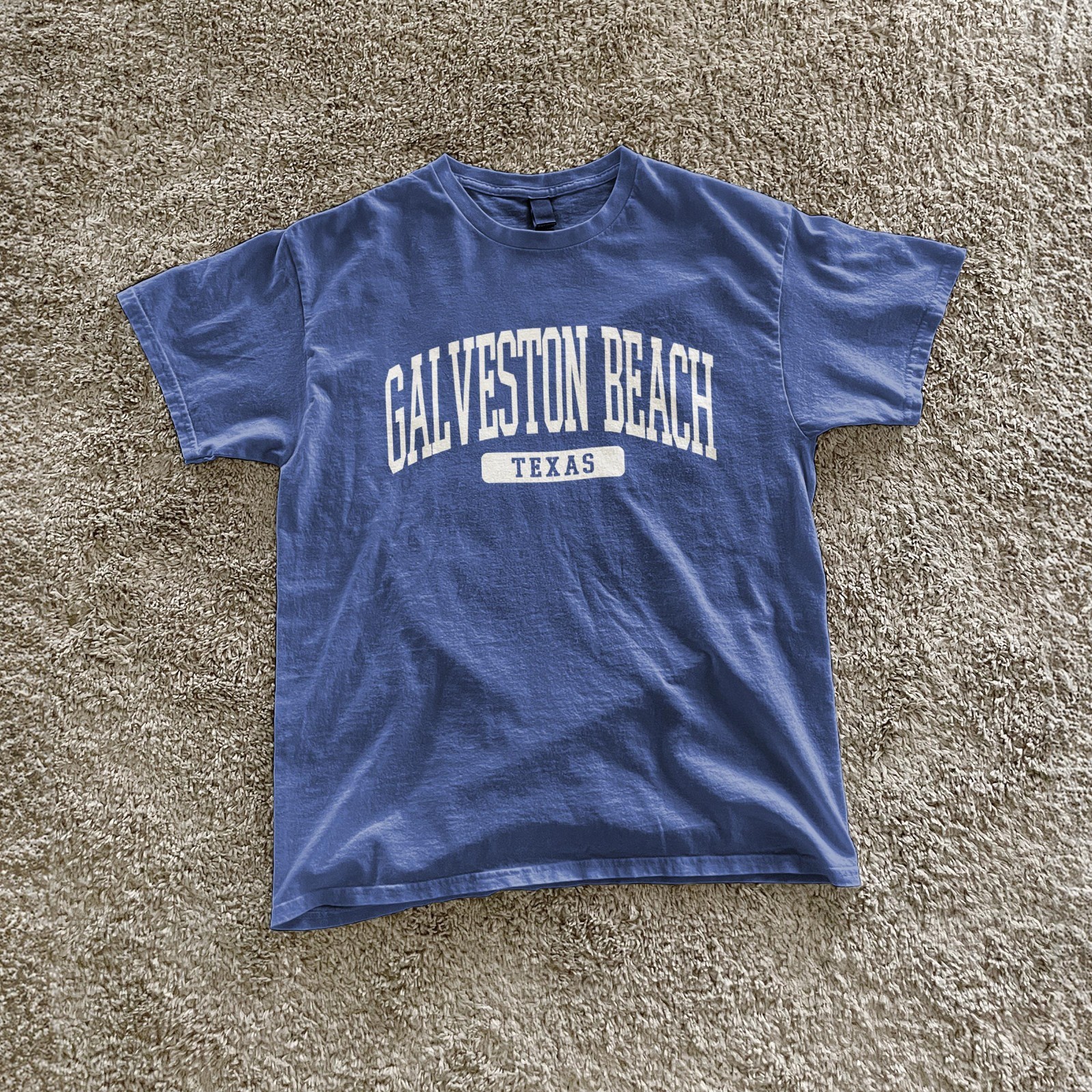 Galveston Beach Texas Souvenir Beach, Vintage, Minimalist T-Shirt gallery