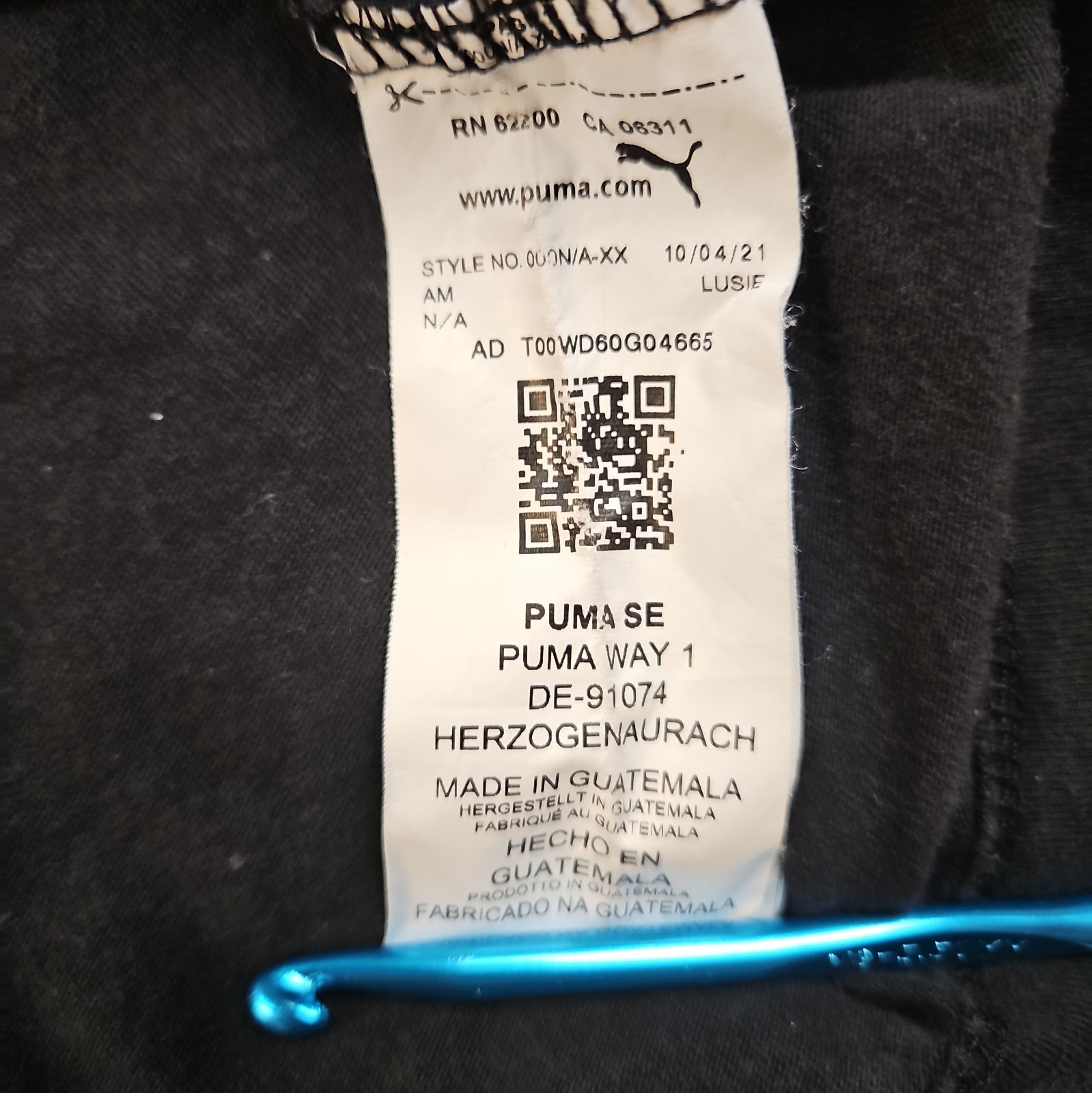 Puma Graphic Camo Logo T-Shirt Crew Neck Short Sleeve Black Men's 3XLT gallery