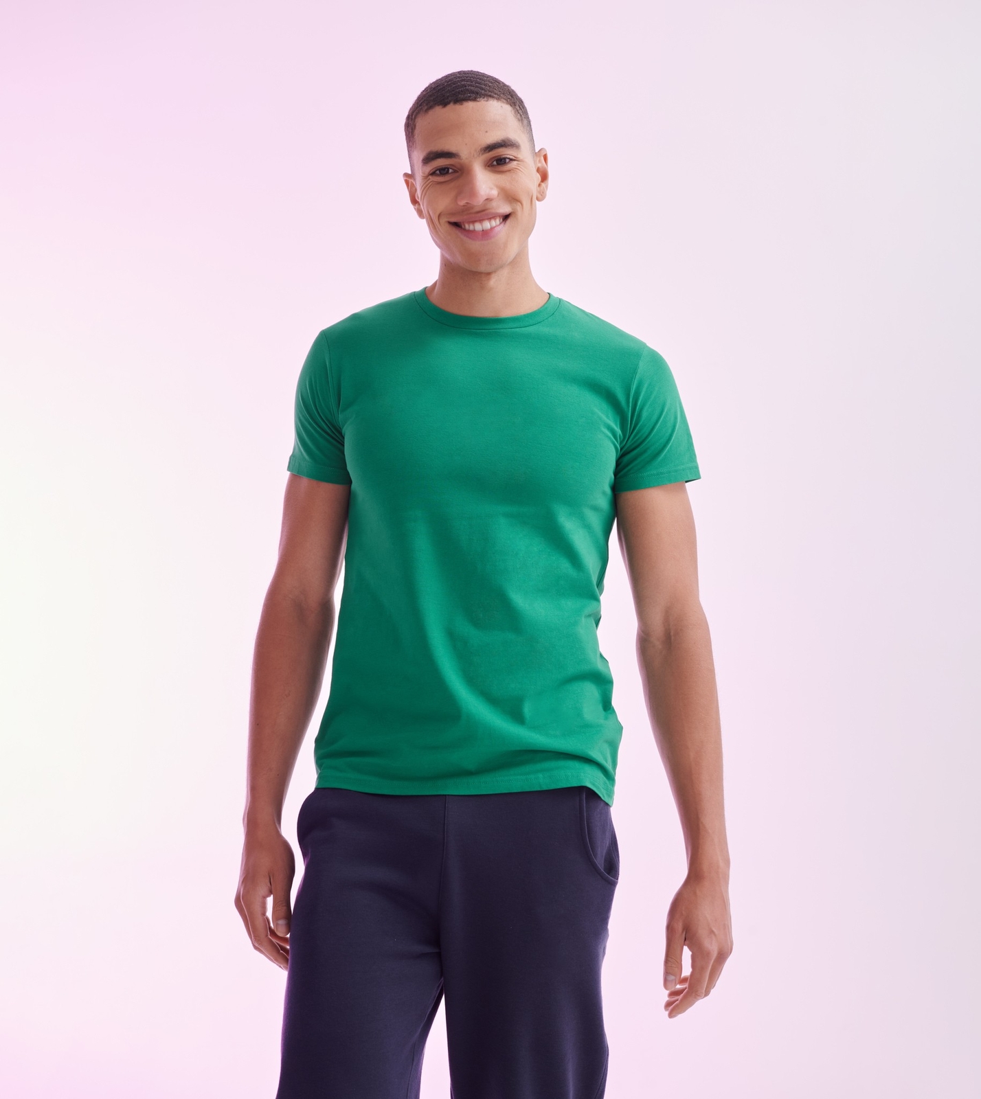 SF Men's Feel Good Stretch T-Shirt (SF121) -Casual Plain Short Sleeve Top gallery