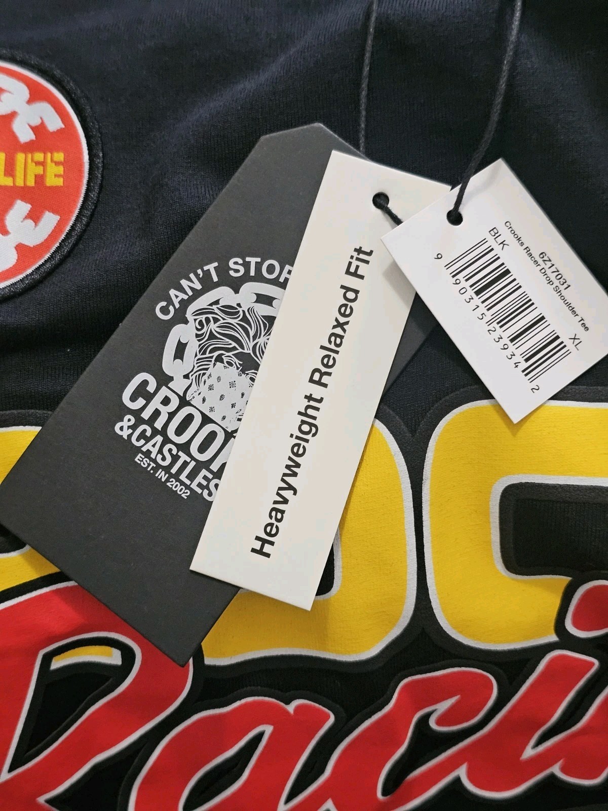 Crooks & Castles T-Shirt Men's Size XL Crooks Racing Second To None Team Tee gallery