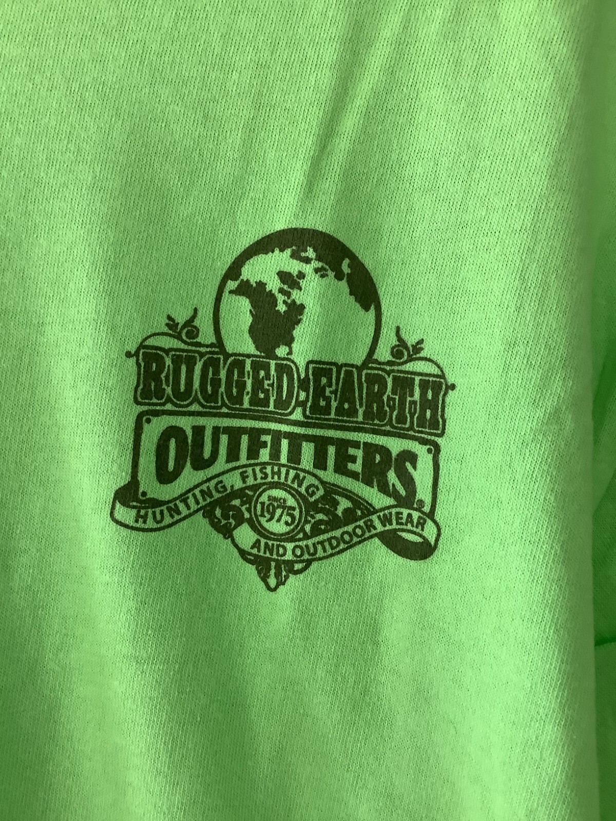 Mens Vintage Short Sleeve RUGGED EARTH Snapper Grouper Back Graphics Fishing T L gallery
