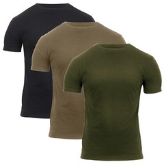 Rothco Mens Athletic Fit Solid Color MilitaryType T-Shirts Tee