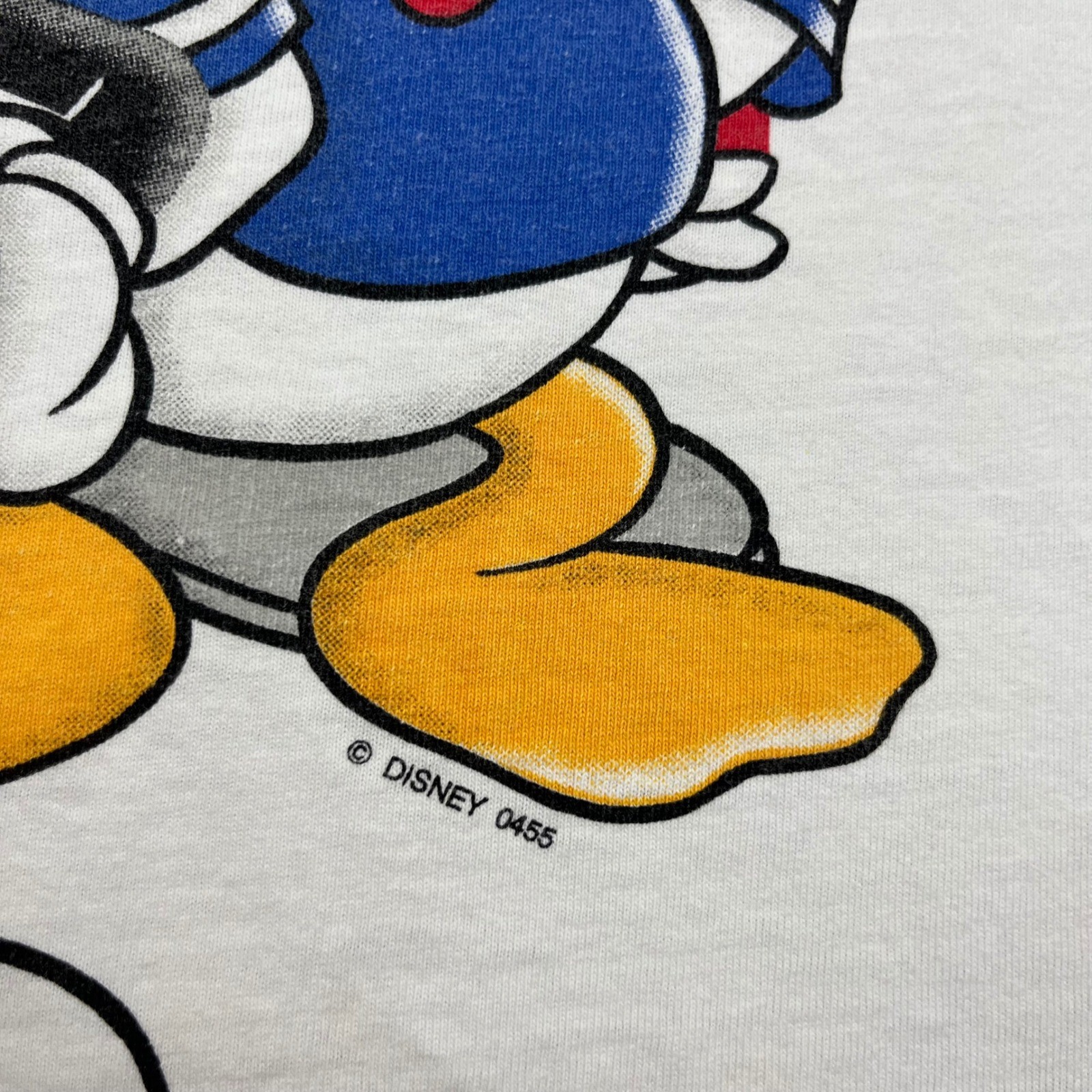 Mickey Unlimited T-Shirt Mens OSFA White Disney Characters American Flag Vintage gallery