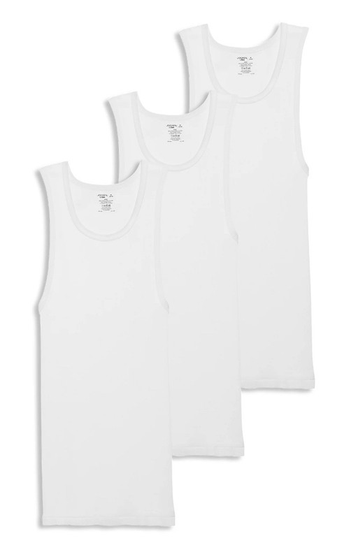 Jockey 3 Pack Size XL  Durable Tank Top Men’s White 100% Cotton tag free NWT