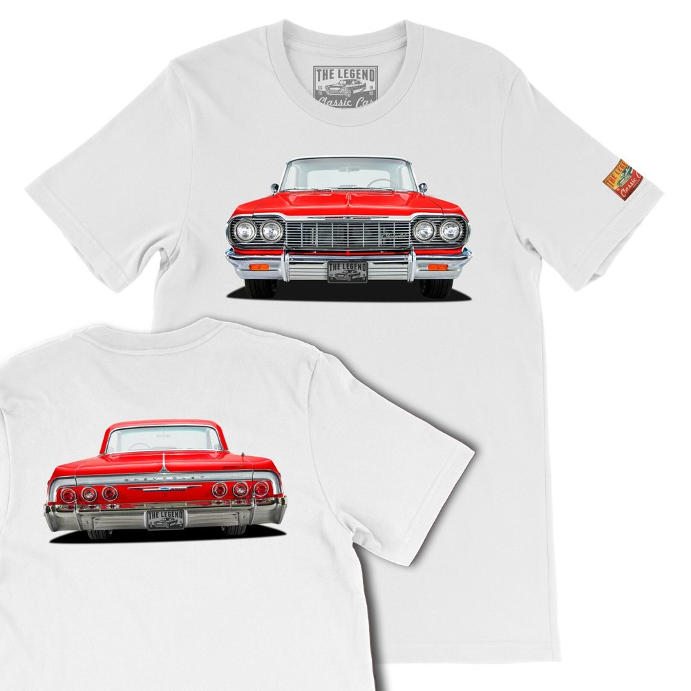 1964 Chevy Impala SS The Legend Classic Car, Men’s T-shirts Made in USA