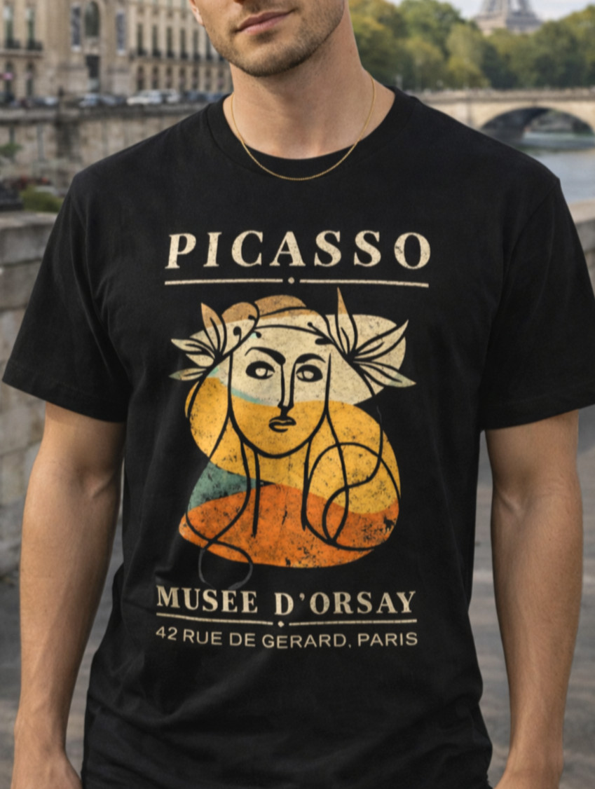 Picasso French Art T-Shirt ♡ Musée d'Orsay Paris ✩ Vintage European Museum Tee! gallery