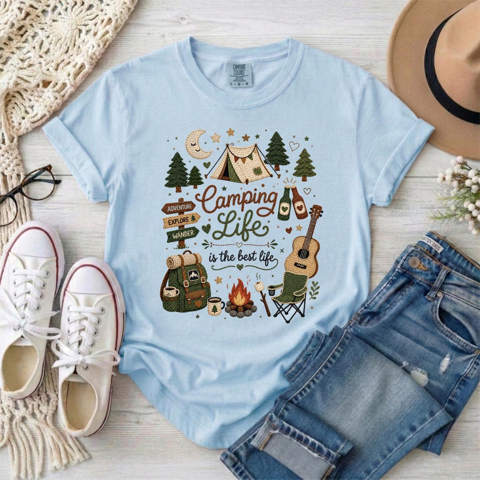 Outdoor Adventure Shirt Camping Life Shirt, Camping Shirt gallery