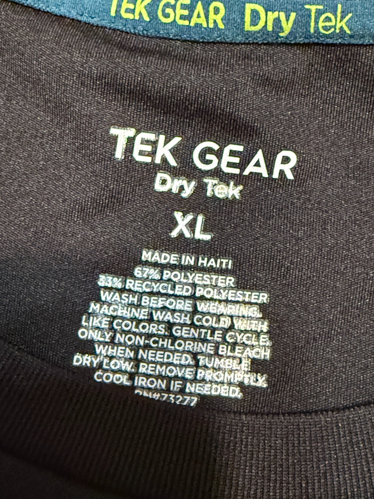 Tek Gear Shirt Men's Size XL Black Sleeveless Activewear Dry Tek Round Neck gallery