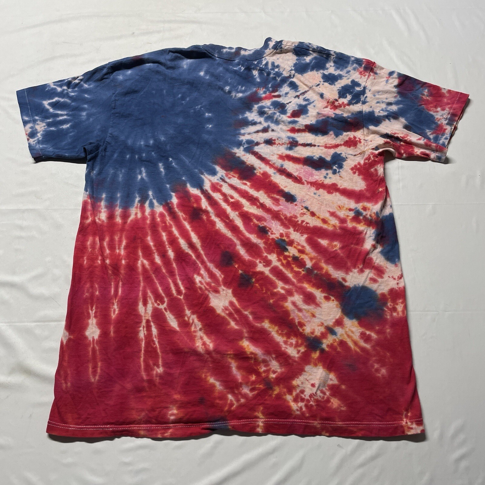Vintage 90s Single Stitch T-Shirt Men’s Large Tie Dye Patriotic Stars USA Made gallery