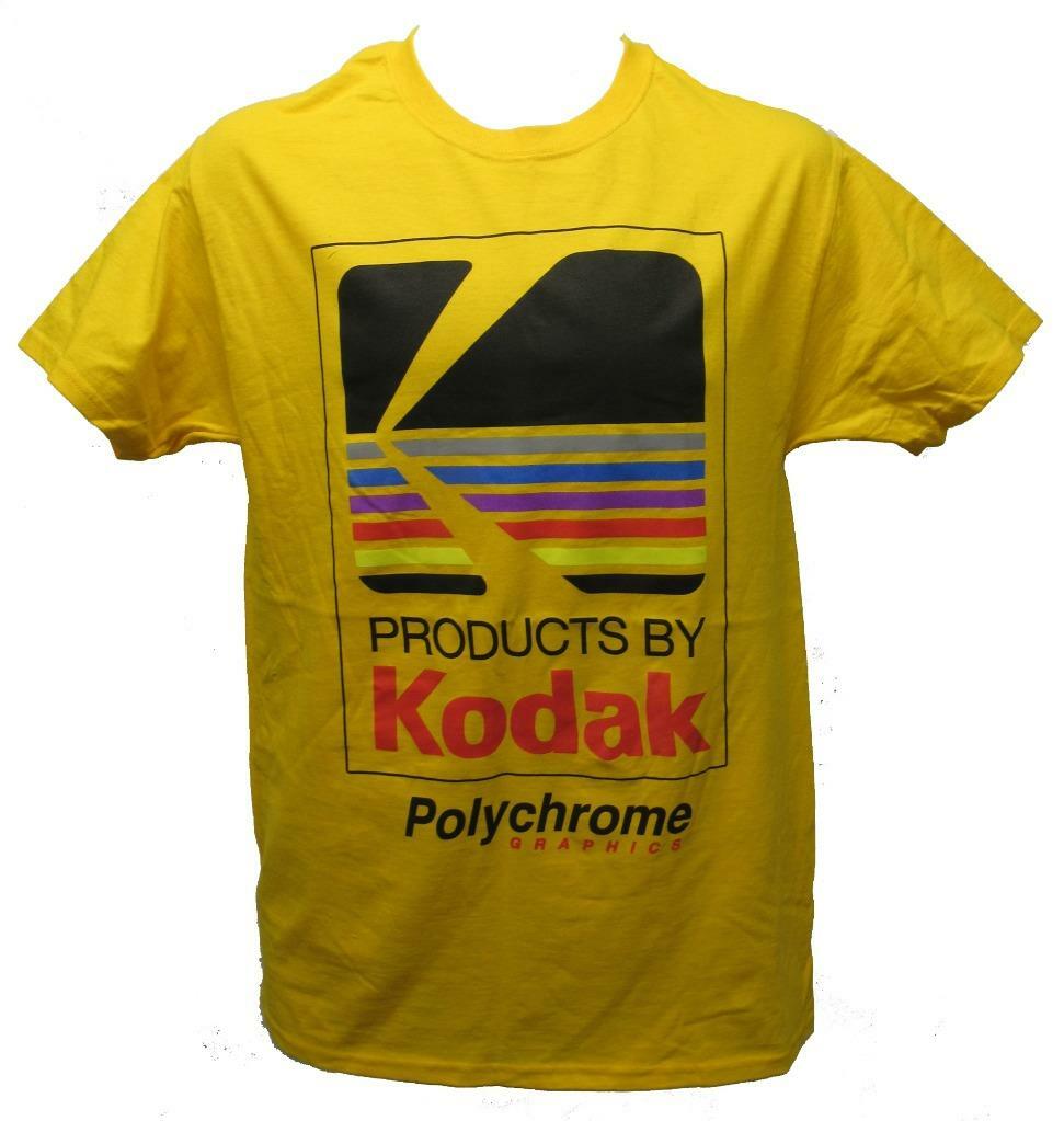 New Kodak Polychrome Mens Sizes S-M-L-XL Yellow Licensed Shirt gallery
