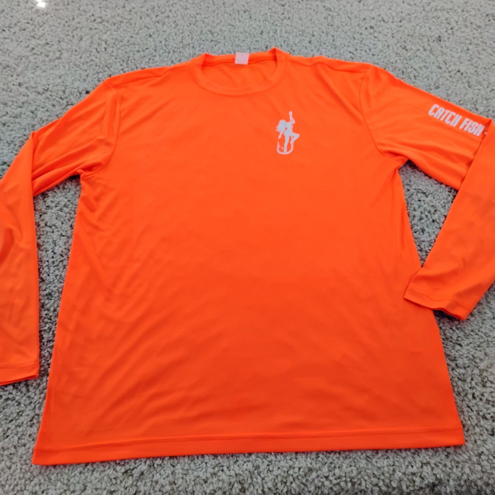 Dirty Hooker Shirt Mens Large Orange Performance Fishing Beach Beer Outdoor A6 gallery