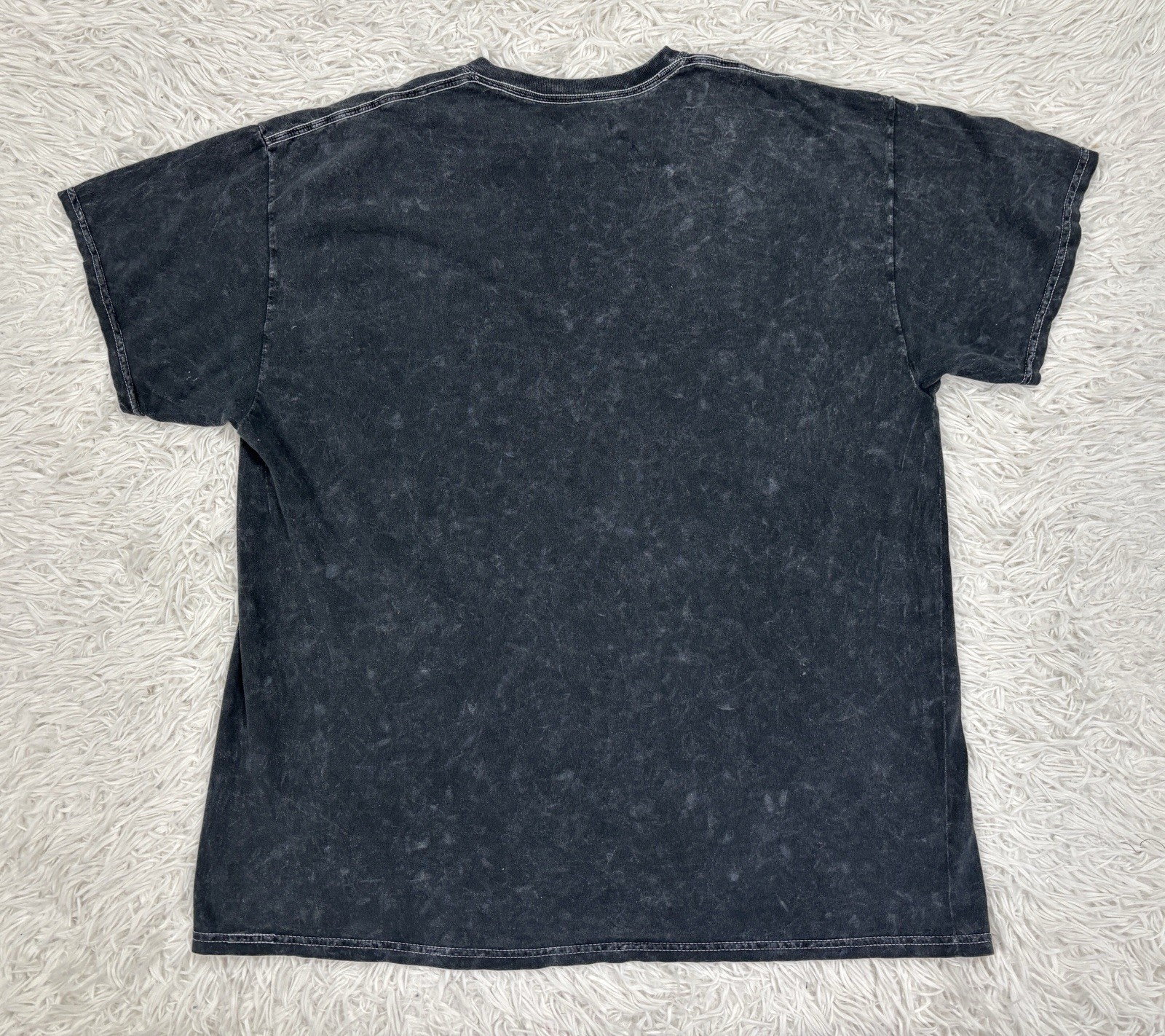 Fifth Sun Walmart Smiley Face Always Graphic T-Shirt Black Mineral Wash Large gallery