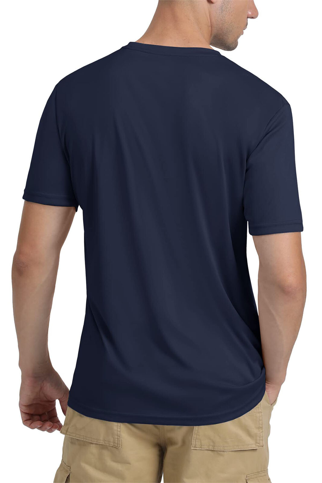 Men's UPF 50+ Short Sleeve T-Shirt Summer Quick Dry Athletic Sports Running Tops gallery