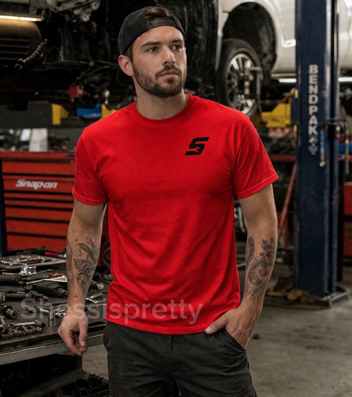 Snap-On Style Mechanic T-Shirt 100% Cotton | Work Shirt Men | Durable Graphic gallery