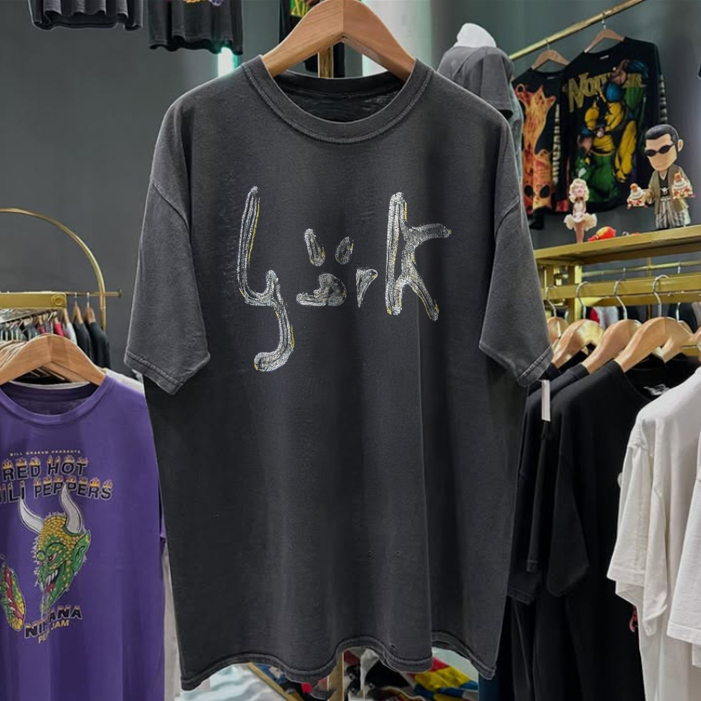 1993 Bjork 'Acclaimed Single' Classic T-Shirt Black XL gallery