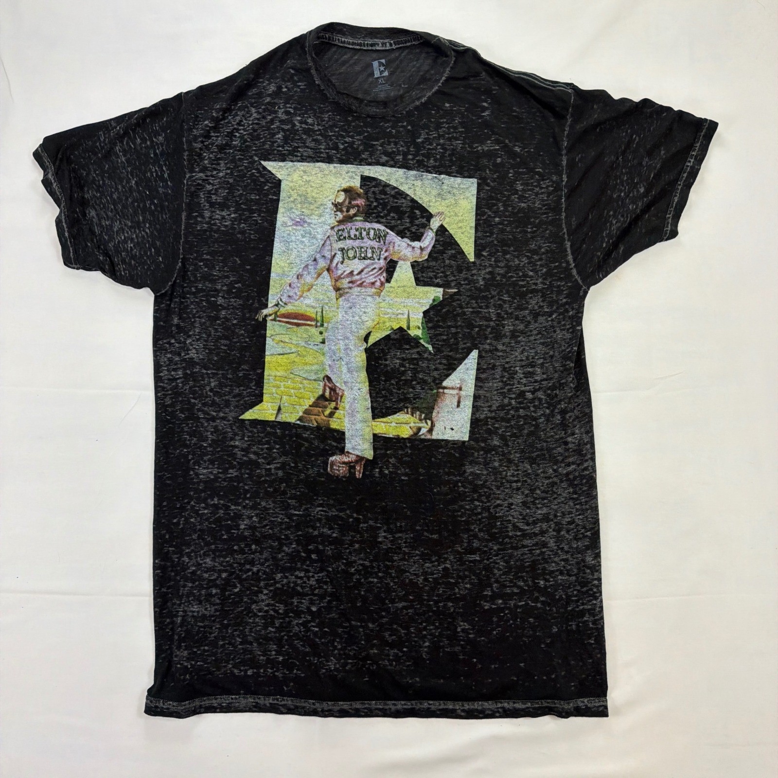 Elton John Farewell Yellow Brick Road Tour 2019 Burnout Graphic T-Shirt XL Sheer gallery