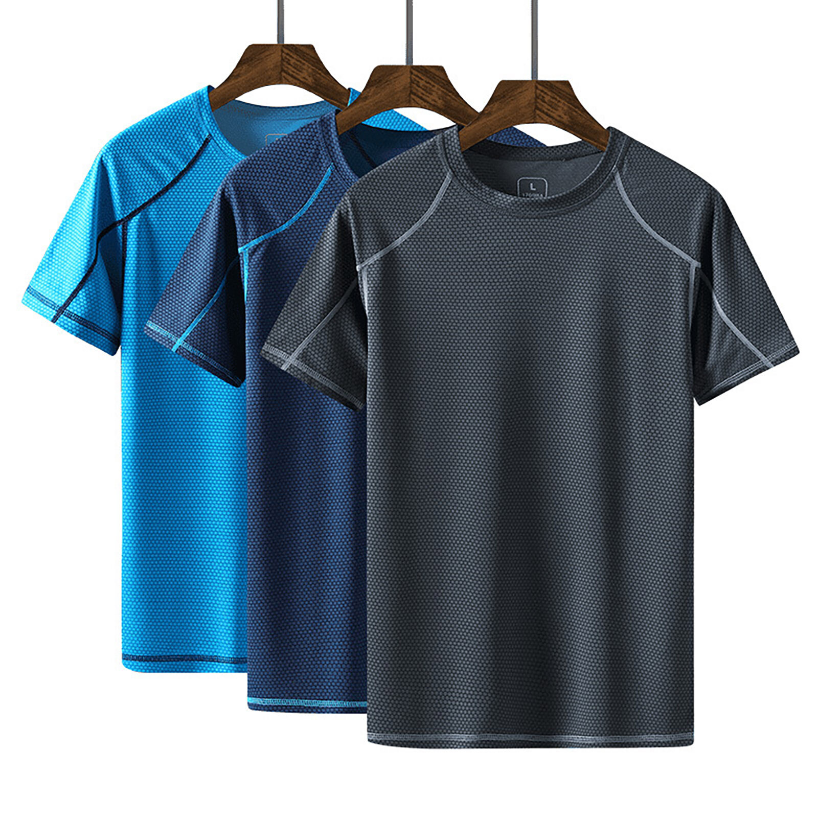 Men's Quick Dry Rash Guard Swim Shirt Sun Protection UPF 50+ T-Shirt Running Top gallery