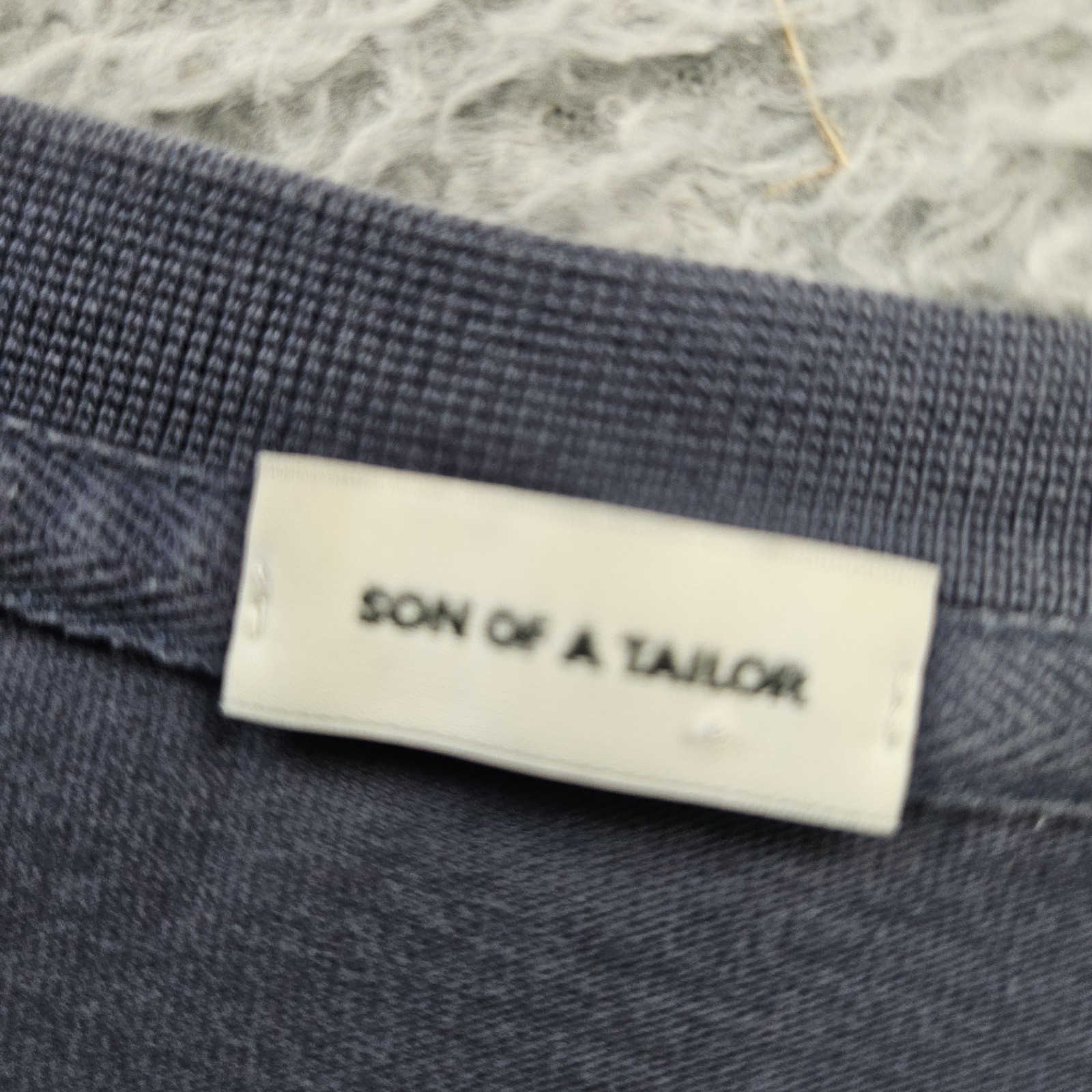 Son of a Tailor T Shirt XL Blue Rolled Sleeves 100% Supima Cotton gallery