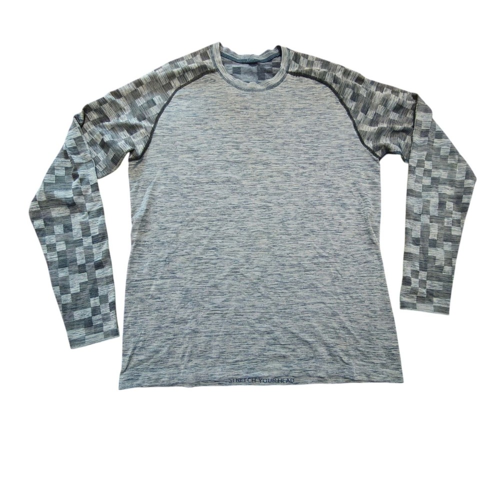 Lululemon Metal Vent Tech Grid Longsleeve XXL Poly Stretch Running Quick-Dry