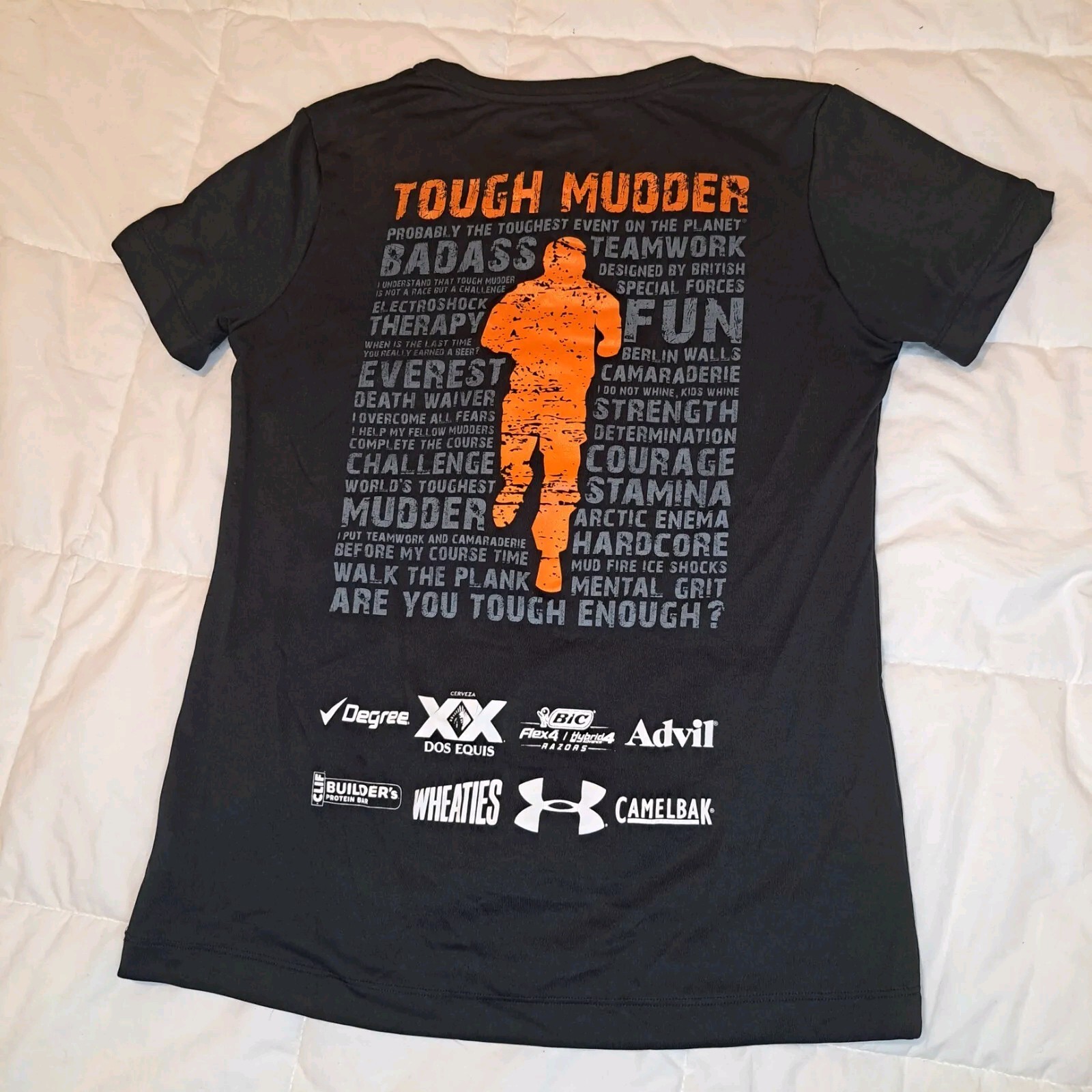 Under Armour Tough Mudder 2013 Finisher Heat Gear Black Size Small Semi Fitted gallery