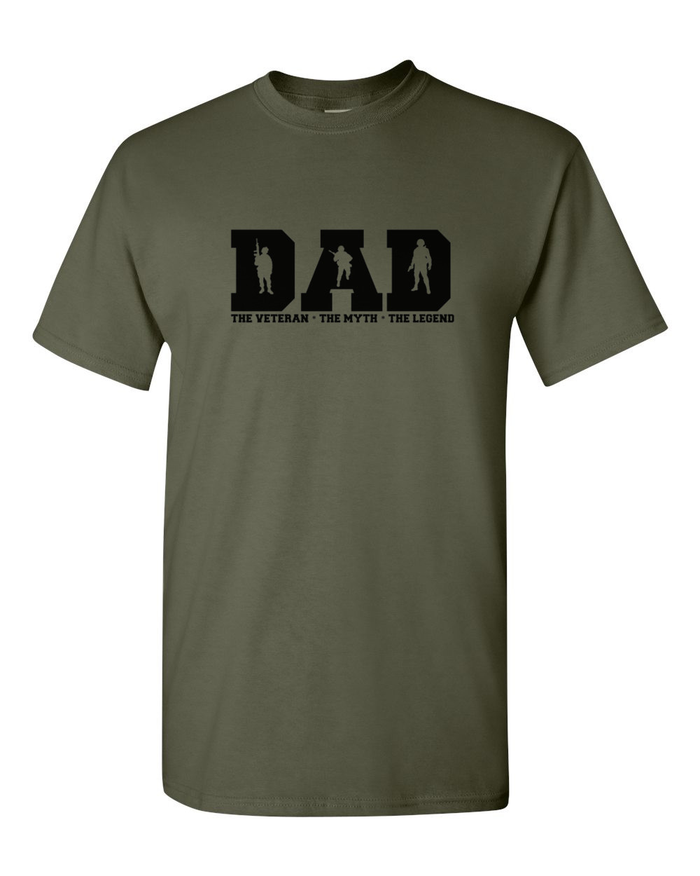 Dad Veteran Myth Legend Shirt Patriotic USA Soldier Tee Military Gift For Men