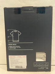 Levis 4 Pack Mens Crew-Neck Premium Cotton T-Shirts Sizes: S, M White/Black/Grey