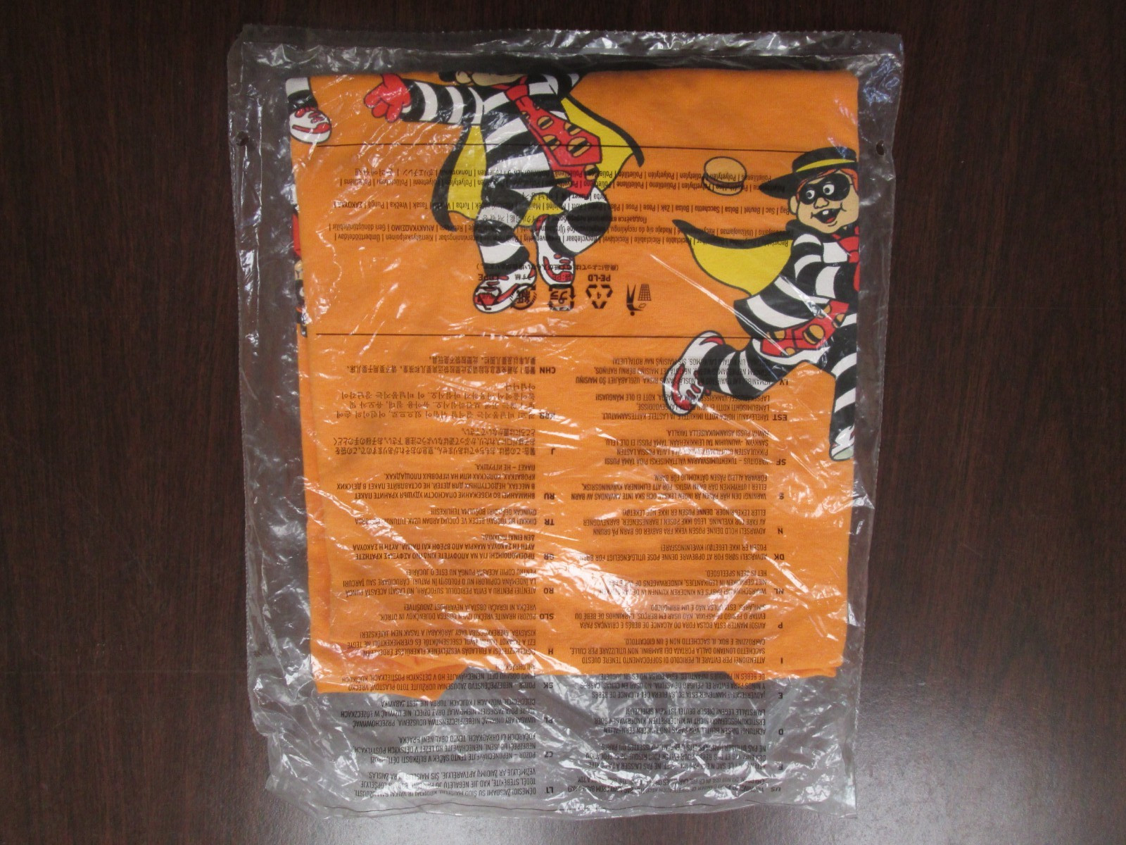 Brand New McDonald’s Limited Edition Hamburglar Orange Employee Large T-Shirt L