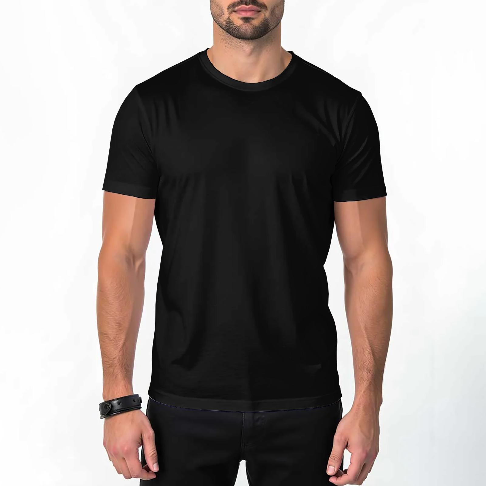 Customized Men's T-shirt - Personalized Back Print Short Sleeved Summer T-shirt❀ gallery