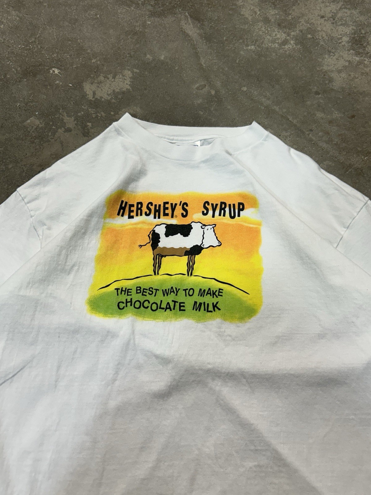 1993 Hersheys Chocolate Syrup Promo Tee Size XL gallery