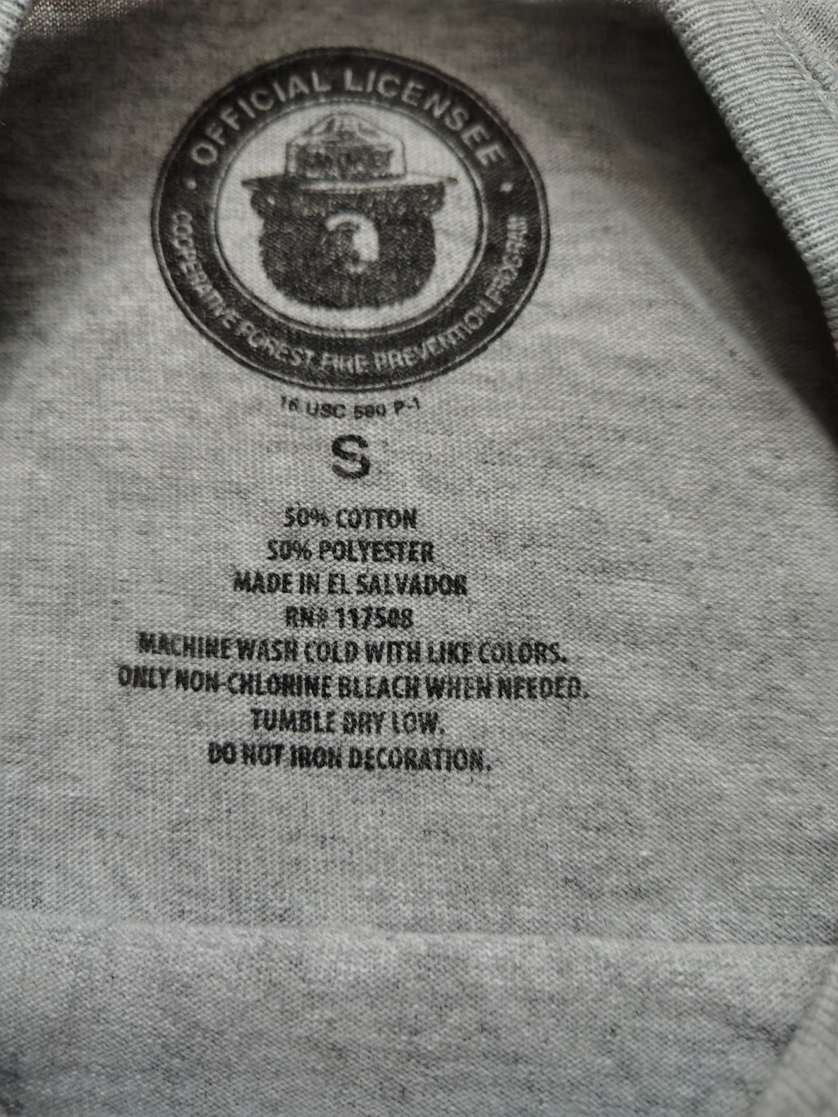 Tee Luv Smokey Bear "Get Your Smokey On" Forest Fire Prevention Mascot Shirt gallery