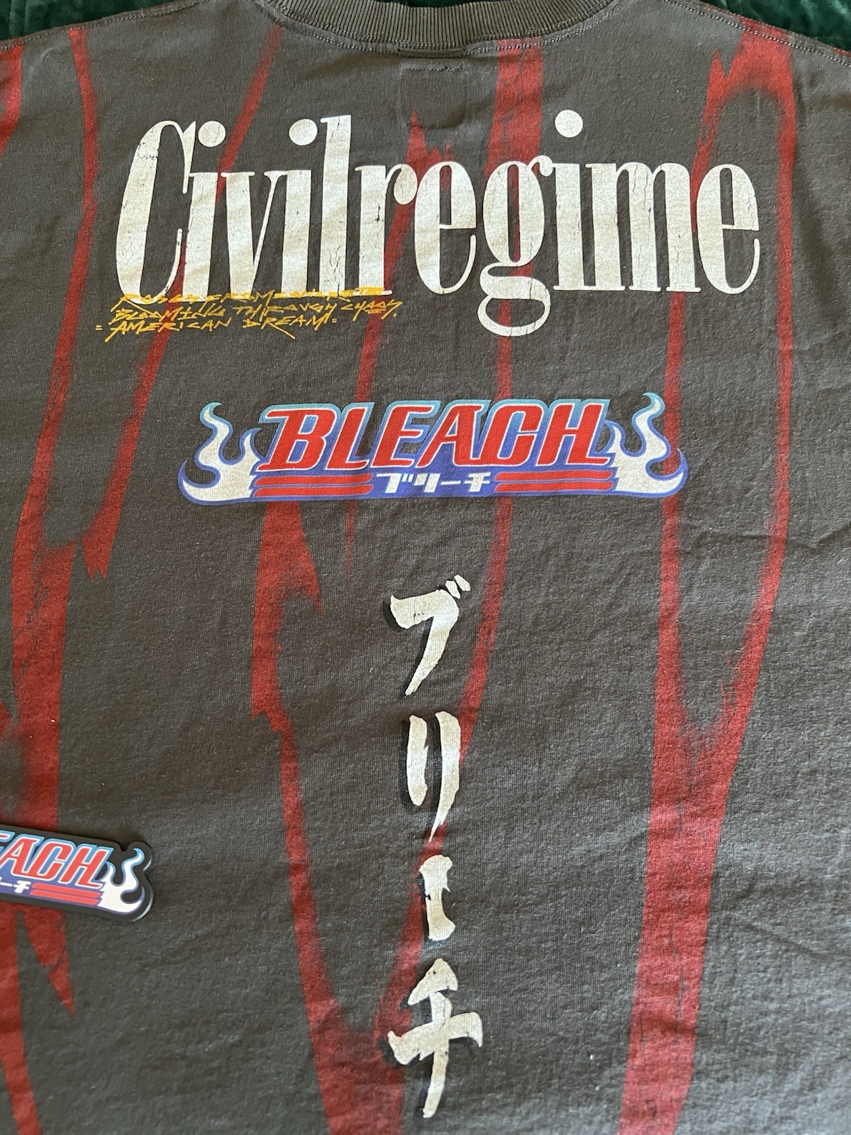 Civil Regime Bleach Ichigo Hollow’s Chaos 199X Vintage Ashe Size Small Brand New gallery