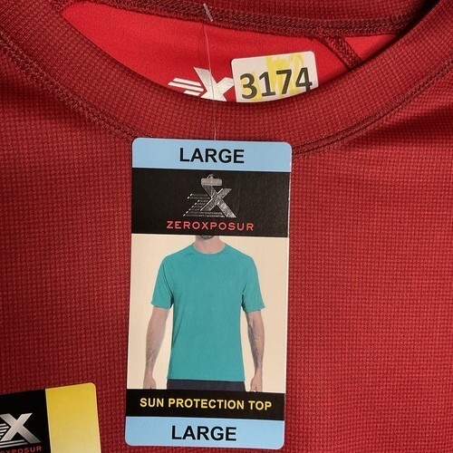 NWT ZeroXposur Sun Protection Quick Dry UPF 50 Short Sleeve T-Shirt Men Size L gallery