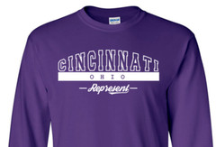 Cincinnati Ohio State T-Shirt Long Sleeve Graphic Tees Unisex Apparel Design