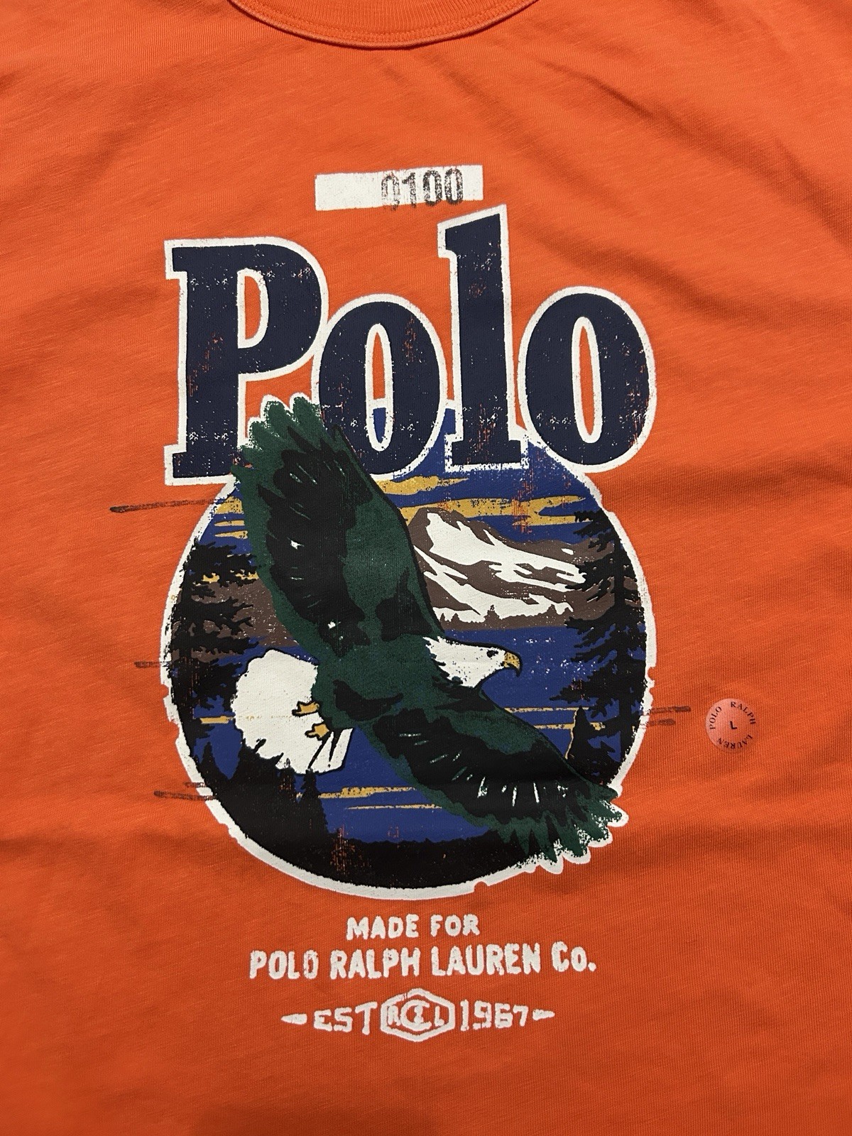 Polo Ralph Lauren Eagle Outdoorsman Guide Hunting Sportsman Tee Shirt Size L gallery