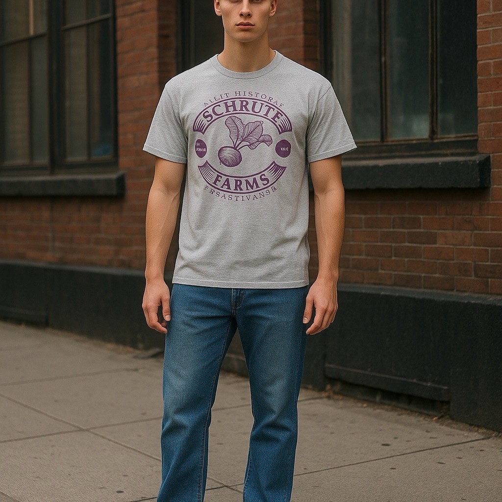 The Office TV Show Historic Schrute Farms Pennsylvania T Shirt Large gallery