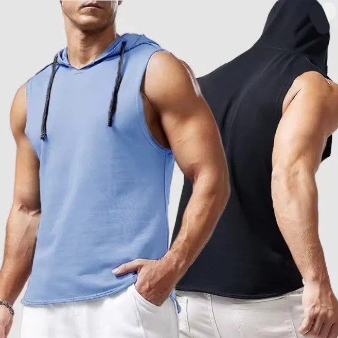 2026 Solid Color Men's Tank Top Hip Hop Sleeveless Vest Gym Casual Shirt gallery