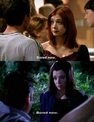 Buffy the Vampire Slayer ♡ Dark Willow: BORED NOW T-Shirt! ✩ 90’s Lesbian WITCH!