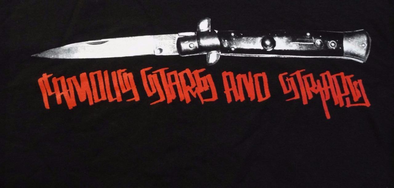 Famous Stars & Straps Switch Blade Graphic Mens 100% Cotton Black T-Shirt NWT gallery