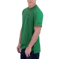 NWT John Deere Mens Green Short Sleeve Embroidered Logo Graphic T-Shirt XL