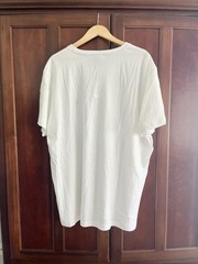 NWT U.S. Polo Assn. Men’s Solid V-Neck Short Sleeve Cotton T-Shirt in White, XXL