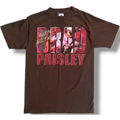 Vtg Brad Paisley Bonfires & Amplifiers 2007 Tour Shirt Mens Small Brown Concert