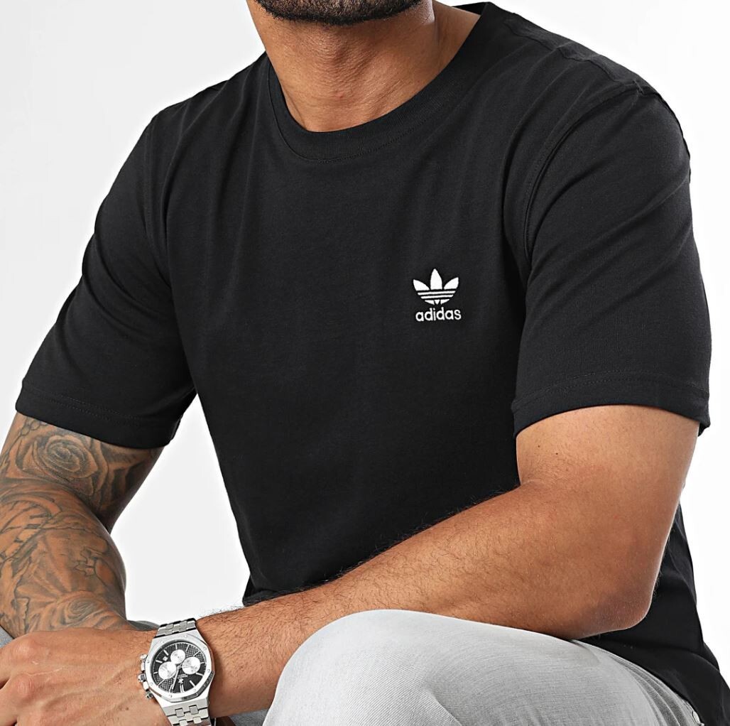 NEW MENS ADIDAS ORIGINALS ESSENTIALS TREFOIL TEE SHIRT~SIZE LARGE #IR9690 gallery