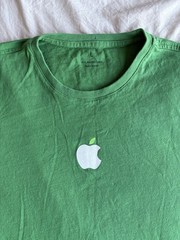 Vintage Apple Store Green Work Planet Shirt Size L
