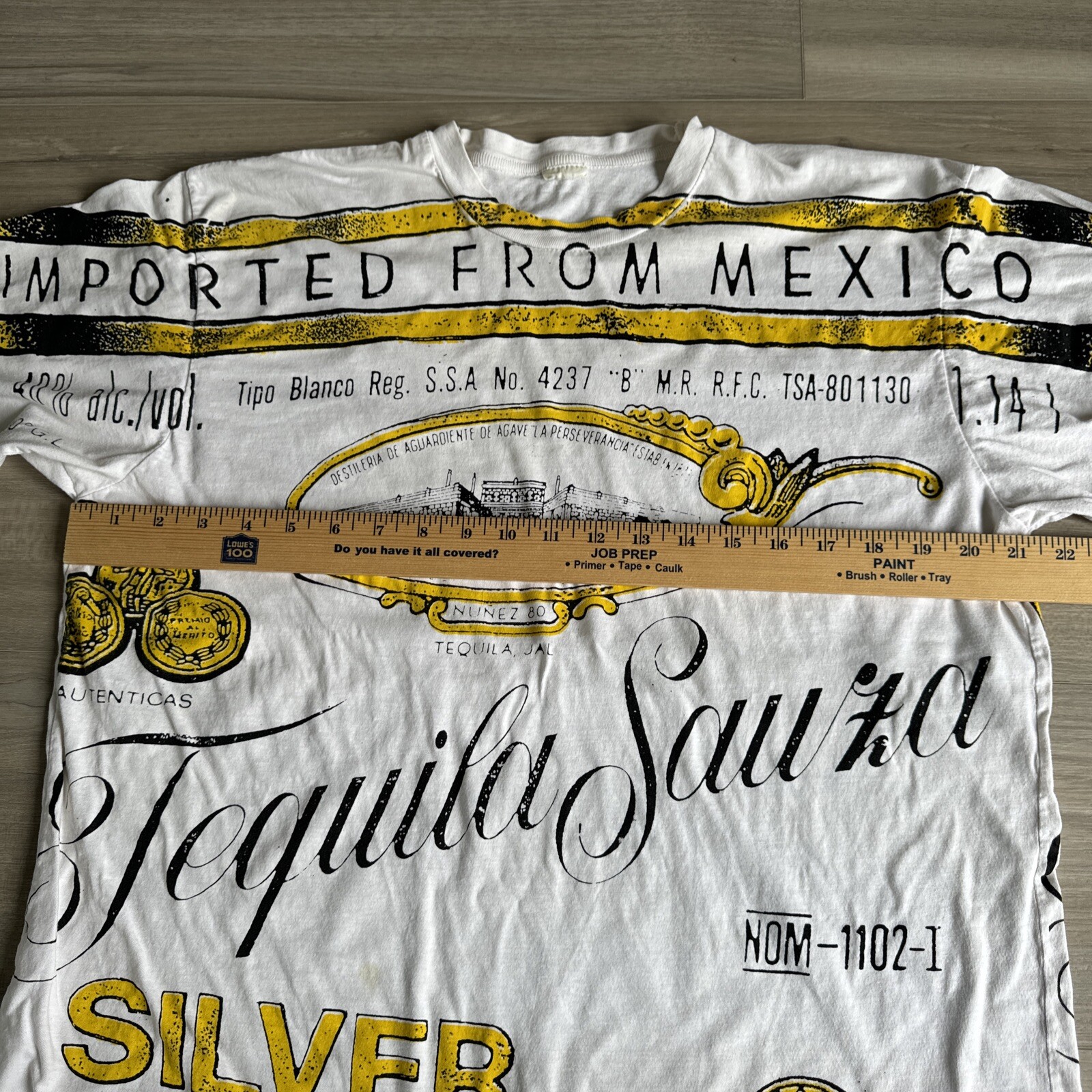 VINTAGE Men’s Sauza Tequila T-shirt - Size Large - Imported From Mexico VTG AOP gallery