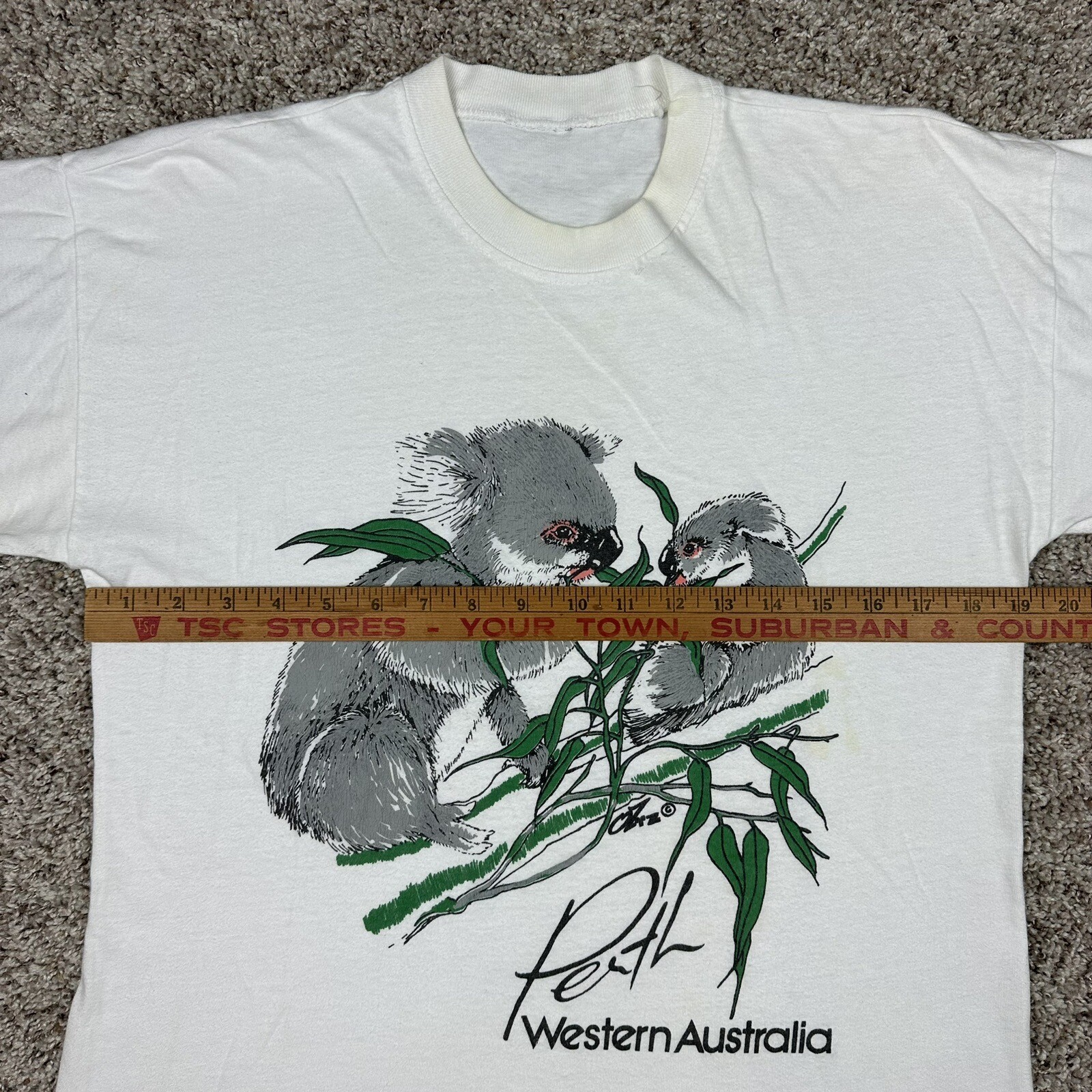 Vintage 80s Australia Koala Bear ￼Nature Outdoor Graphic T-Shirt Men’s Size M gallery