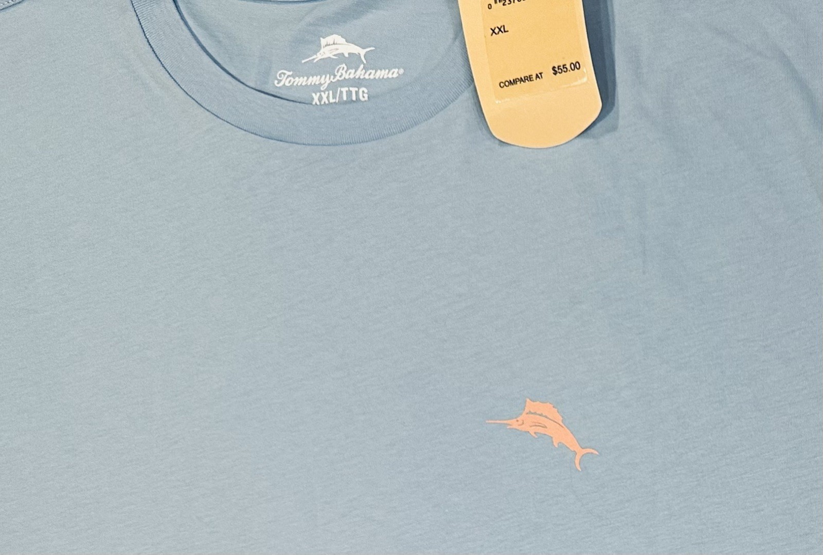 Tommy Bahama Men's LIVE THE ISLAND LIFE T-Shirt XXL 2XL Chambray Blue NWT Beach gallery