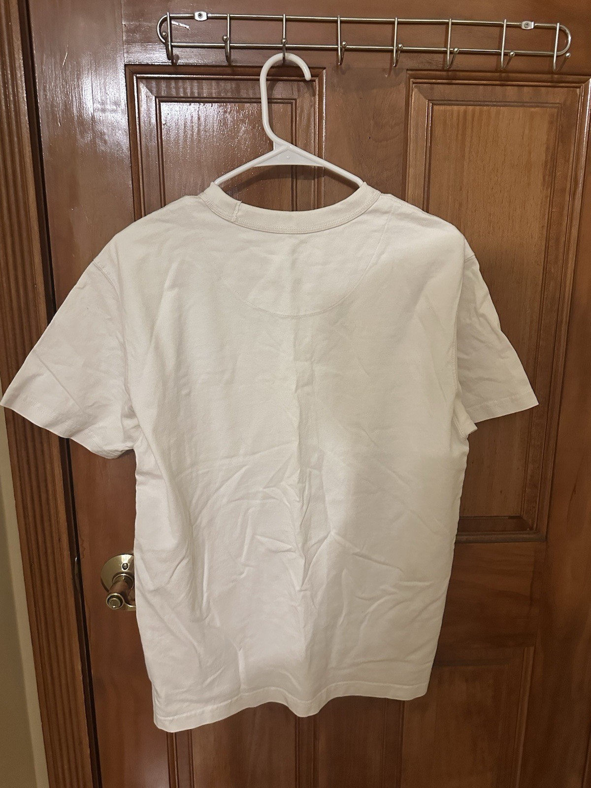 New Balance Athletics Off White Pocket Tshirt Fits Small Good Cond Check Desc gallery