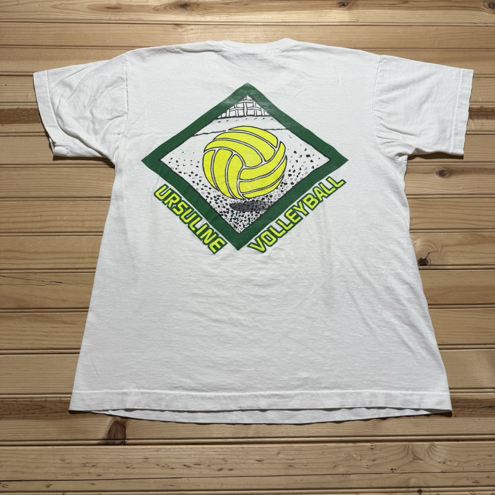 Vintage 80s 90s Ursuline Beach Volleyball Tournament Sports Shirt Size Large gallery
